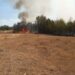 Trei incendii de vegetație, într-o singură zi, în zona Făgetului. Flăcările s-au apropiat de gospodării