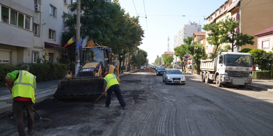 Două artere importante din Timișoara intră în șantier. Restricții de trafic pe Calea Buziașului și Calea Martirilor
