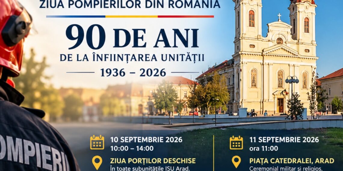 Ziua Pompierilor din România și 90 de ani de la înființarea unității din Arad