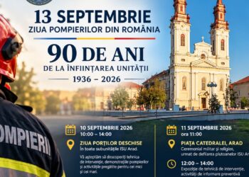 Ziua Pompierilor din România și 90 de ani de la înființarea unității din Arad
