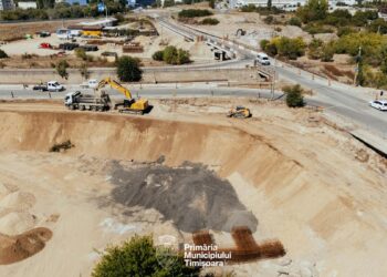 Lucrările avansează la Pasajul Slavici–Polonă. Constructorul lucrează la rampele de acces și structurile peste calea ferată