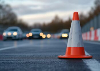 Lucrări de asfaltare pe timp de noapte în sensul giratoriu mic de pe Calea Buziașului. Traficul va fi deviat temporar pe contrasens