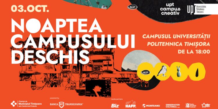 Noaptea Campusului Deschis revine la UPT. O seară în care universitatea devine spațiul de întâlnire al întregii comunități