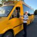 Conducător auto depistat sub influența alcoolului în timp ce transporta elevi