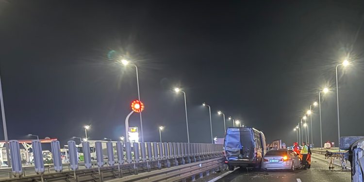 Accident pe A1 – 5 autovehicule implicate
