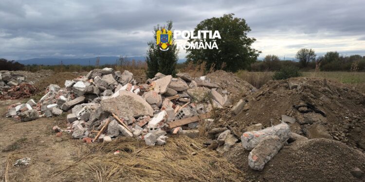 Acțiuni ale polițiștilor din Caraș-Severin pentru prevenirea și combaterea operațiunilor ilegale cu deșeuri