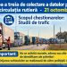 Continua acțiunea de colectare a datelor privind circulația rutieră