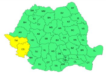 Cod galben de vânt în Timiș și Caraș-Severin. Rafalele pot depăși 80 km/h