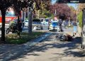 Accident pe strada Cluj din Timișoara. Un motociclist a ajuns la spital după impactul cu o mașină